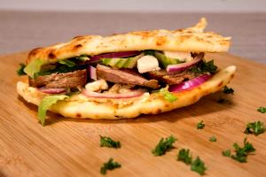 1 sandwich Steak Flatbread Sandwich