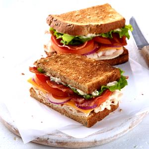 1 sandwich Turkey Bacon Club Sandwich (Regular)