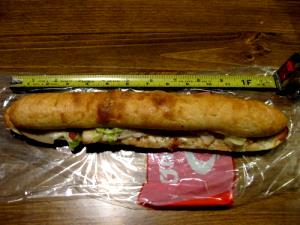 1 sandwich Turkey Club Torpedo