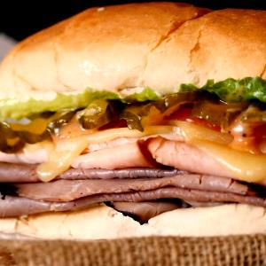1 sandwich Turkey, Roast Beef & Cheese Sandwich