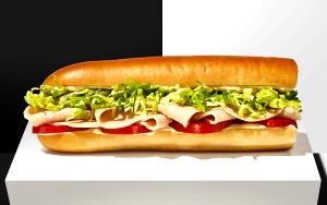 1 sandwich Turkey Tom on Sliced Wheat