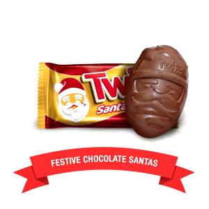 1 santa Twix Santa