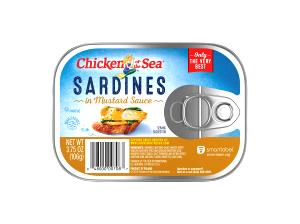 1 Sardine (3-1/2" X 1-1/2" X 3/8") With Sauce Sardines with Mustard Sauce (Mixture)