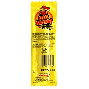 1 sausage (2.4 oz) Big Mama Pickled Sausage