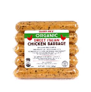 1 sausage (68 g) Organic Sweet Italian Chicken Sausage