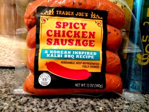 1 sausage (86 g) Spicy Chicken Sausage Kalbi BBQ Recipe