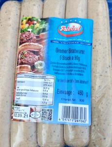 1 sausage (90 g) Bratwurst