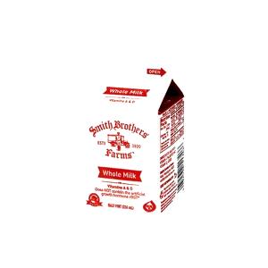 1 School Milk Carton (1/2 Pint) Whole Milk