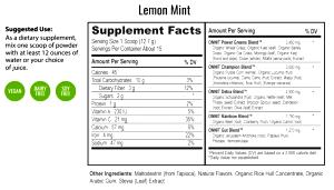 1 scoop (12 g) Earth Grown Nutrients