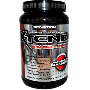 1 scoop (12.5 g) Xtend Intra-Workout Catalyst Watermelon Madness