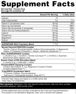 1 scoop (16 g) SuperPump Max