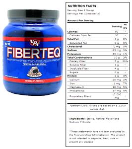 1 scoop (18 g) Fiberteq