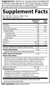 1 scoop (20 g) Super Seed Fiber Supplement