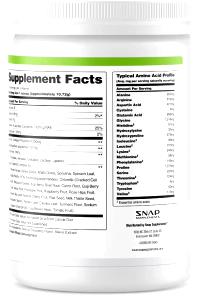 1 scoop (26 g) Super Greens Plant Protein