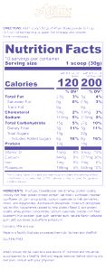 1 scoop (30 g) Attain Blueberry Nutrition Shake