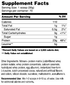 1 scoop (30 g) Nitrean+ Dutch Chocolate