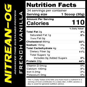 1 scoop (30 g) Nitrean - Vanilla