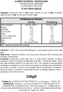 1 scoop (30 g) Ultimate Natural Whey