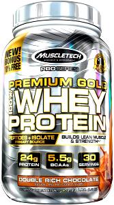 1 scoop (33 g) 100% Premium Chocolate Whey Protein