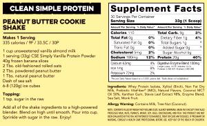 1 scoop (33 g) Simply Vanilla Protein Powder