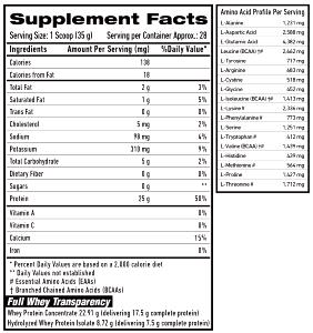 1 scoop (35 g) Whey Protein - Cotton Candy