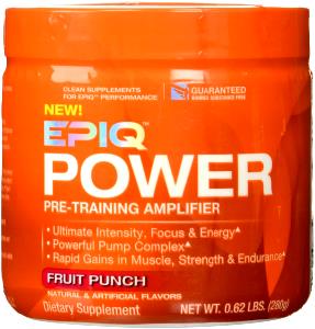 1 scoop (7 g) Epiq Power Pre-Training Amplifier