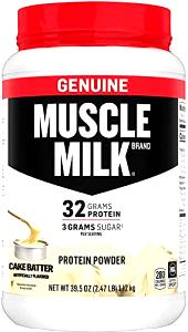 1 Scoop Muscle Milk Light Protein Powder, Cake Batter