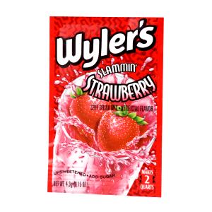 1 serving (0.5 g) Strawberry Unsweetened Soft Drink Mix