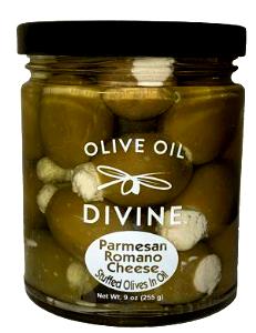 1 serving (0.5 oz) Parmesan Romano Cheese Stuffed Olives