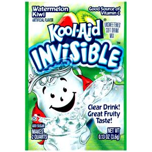 1 serving (0.6 g) Invisible Watermelon Kiwi Unsweetened Soft Drink Mix