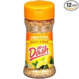 1 serving (0.7 g) Salt-Free Lemon Pepper Seasoning Blend