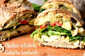 1 Serving 1/2 Grilled Chicken & Artichoke Sandwich