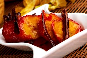 1 Serving (1/2 Plantain With Syrup) Puerto Rican Style Candied Ripe Plantain (Platano En Almibar)
