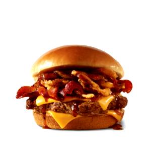 1 serving (1 g) Bourbon Bacon Burger