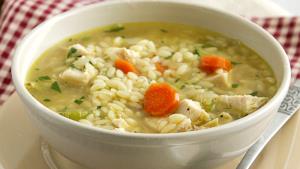 1 serving (1 oz) Chicken Orzo Soup