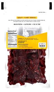 1 serving (1 oz) Cowboy Strips Beef Jerky