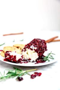 1 serving (1 oz) Goat Cheese with Cranberry and Cinnamon