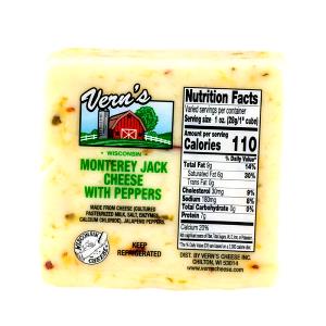 1 serving (1 oz) Jalapeño Pepper Jack Cheese