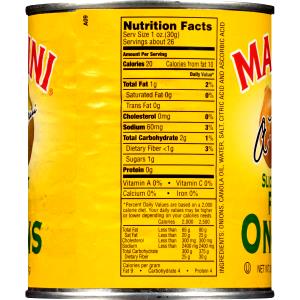 1 serving (1 oz) Sliced Sweet Fried Onions