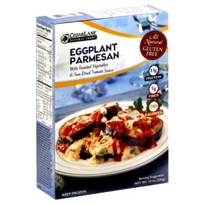 1 serving (10 oz) Cedne Natural Foods Eggplant Parmesan