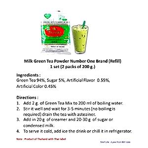 1 serving (10 oz) Green Tea with Skim Milk