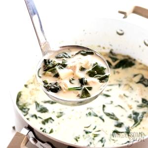 1 serving (10 oz) Spinach Artichoke Florentine Soup (Small)