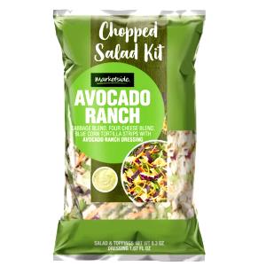 1 serving (100 g) Bacon Avocado Ranch Chopped Salad Kit