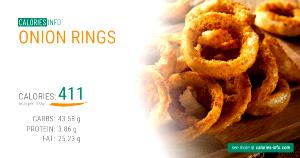 1 serving (100 g) Crunchy Onion Rings (Side)