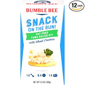 1 serving (100 g) Fat Free Tuna Salad with Crackers