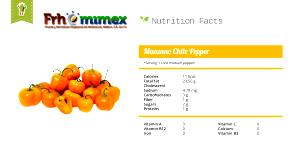 1 serving (100 g) Manzano Chiles