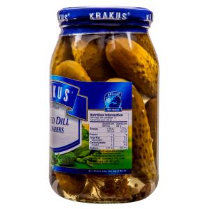 1 serving (100 g) Pickled Dill Cucumbers