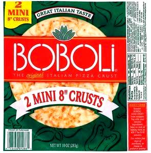 1 Serving 100% Whole Wheat 8" Mini Pizza Crusts