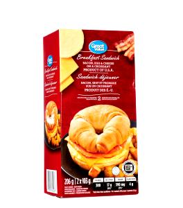1 serving (103 g) Bacon Egg & Cheese Croissant