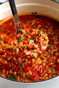 1 serving (10.58 oz) Stuffed Green Pepper with Beef Soup